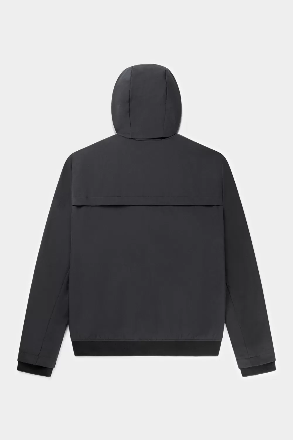 BALR. Alec Hooded Windbreaker Jacket Jet Black Outlet