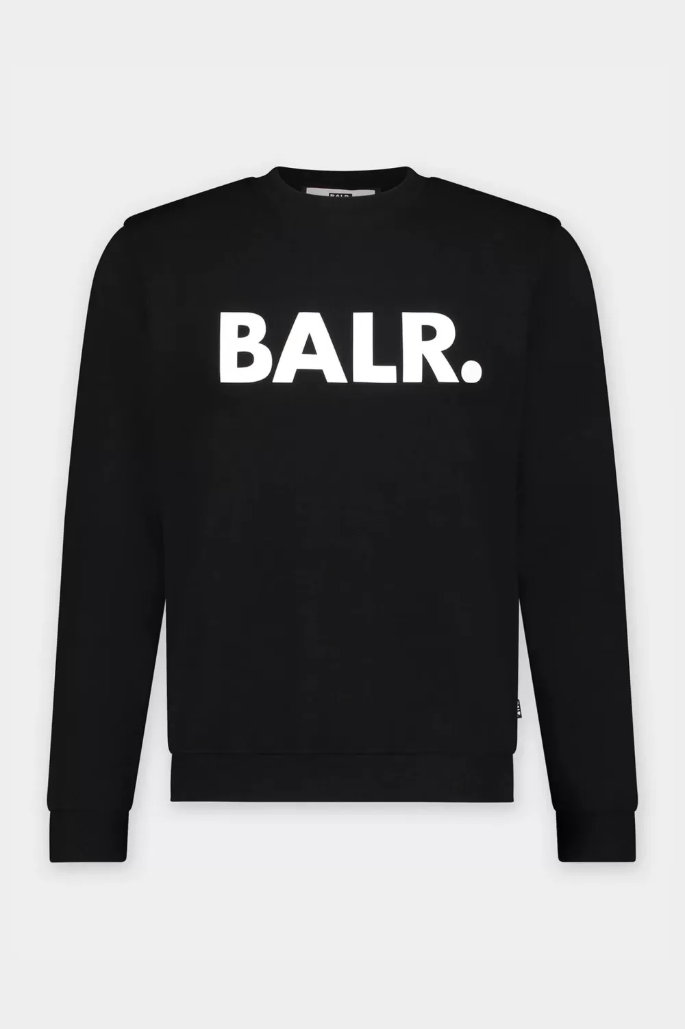 BALR. Brand Straight Crewneck Jet Black Discount