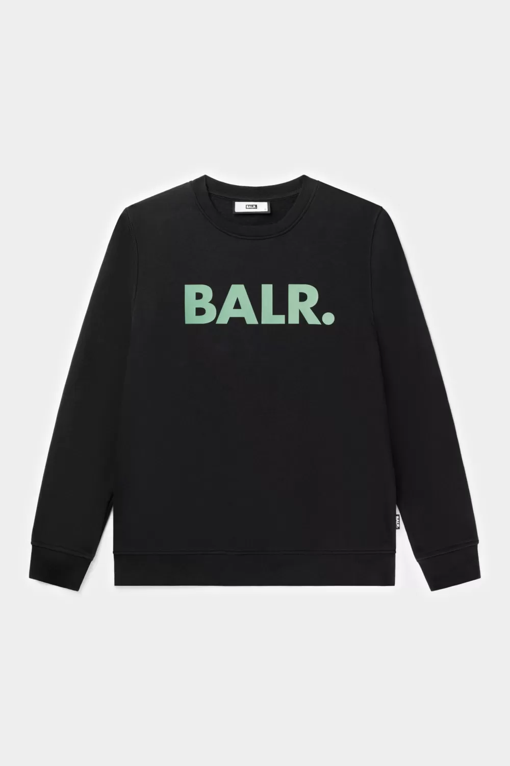 BALR. Brand Straight Crewneck Jet Black/Dark Forest Flash Sale