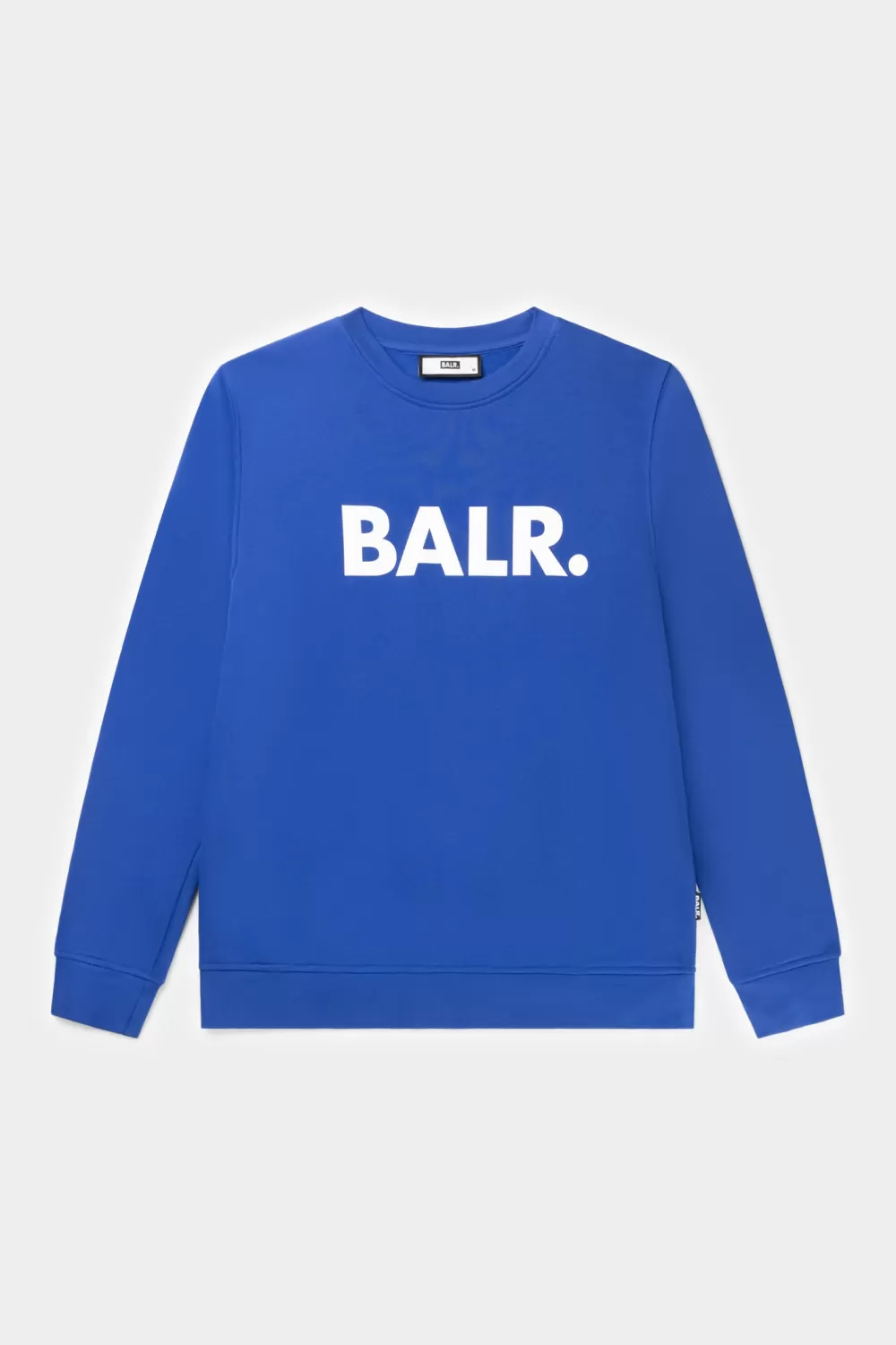 BALR. Brand Straight Crewneck Surf The Web/Bright White Outlet