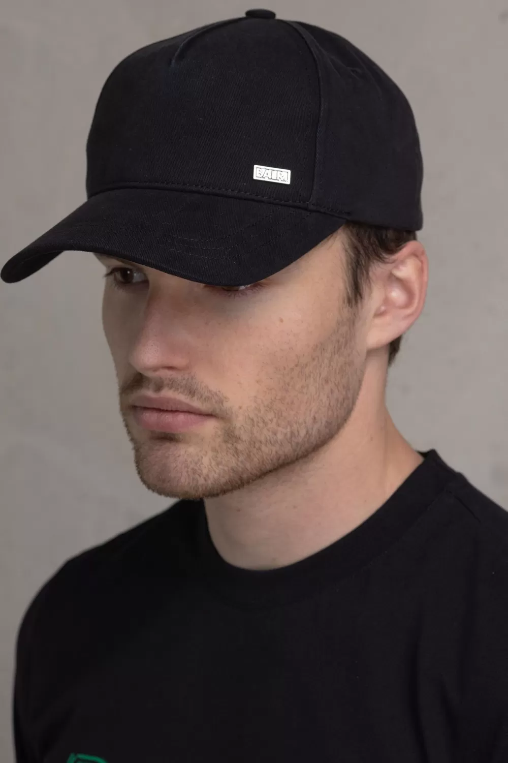 BALR. Classic Small Badge Cap Jet Black Fashion