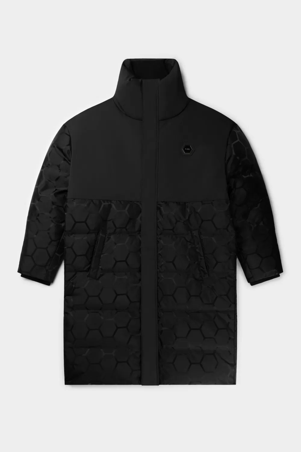 BALR. Dante Jacquard Long Puffer Jet Black Store