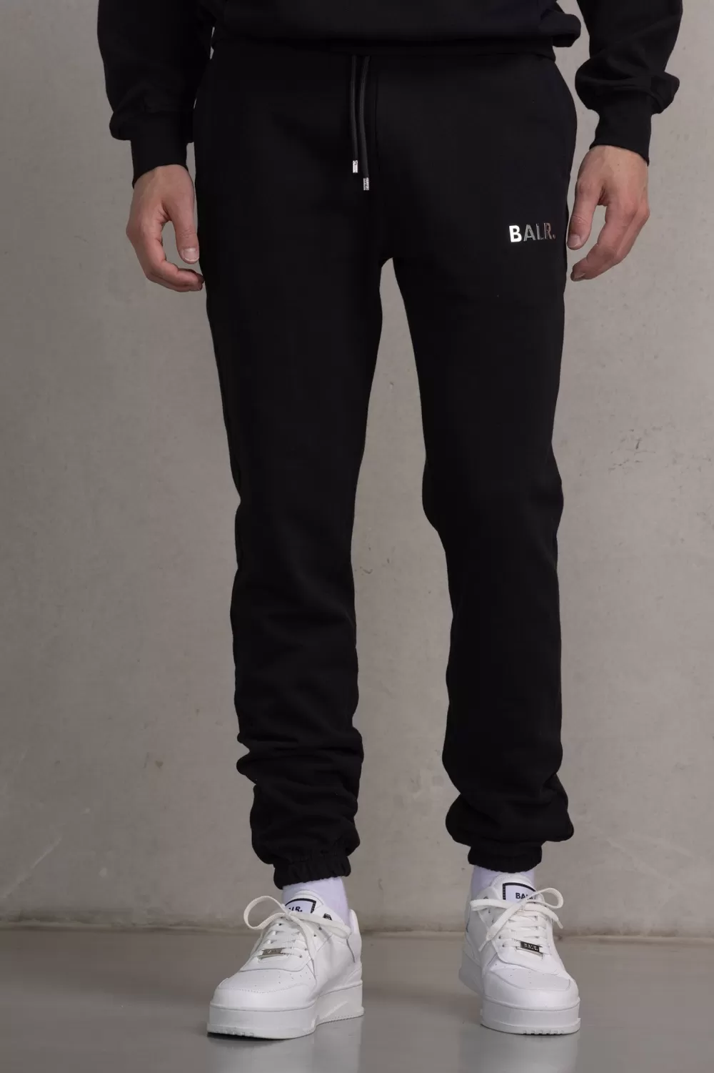 BALR. Regular Metal Brand Jogger Jet Black Best Sale