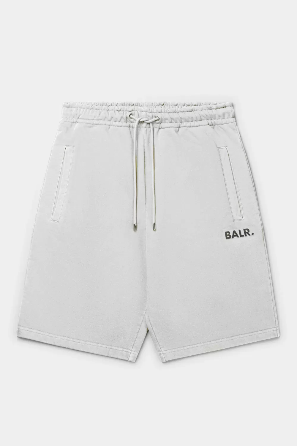 BALR. Tony Regular Blanks Sweat Shorts Egret Shop